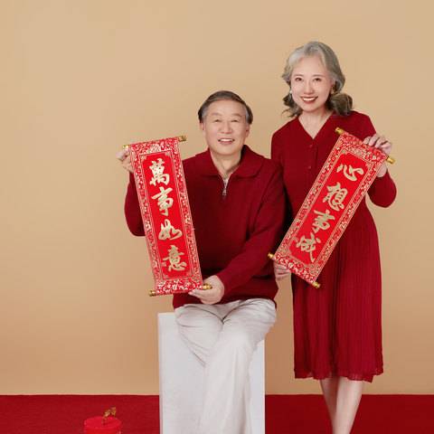 龙年大吉全家福（尺寸：6寸）样片